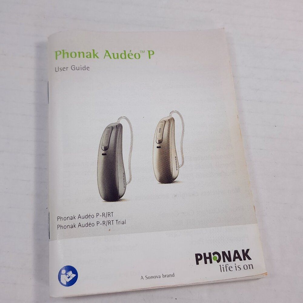 Phonak Audeo P User guide instruction‎ manual hearing aid booklet Audeo P-R/RT